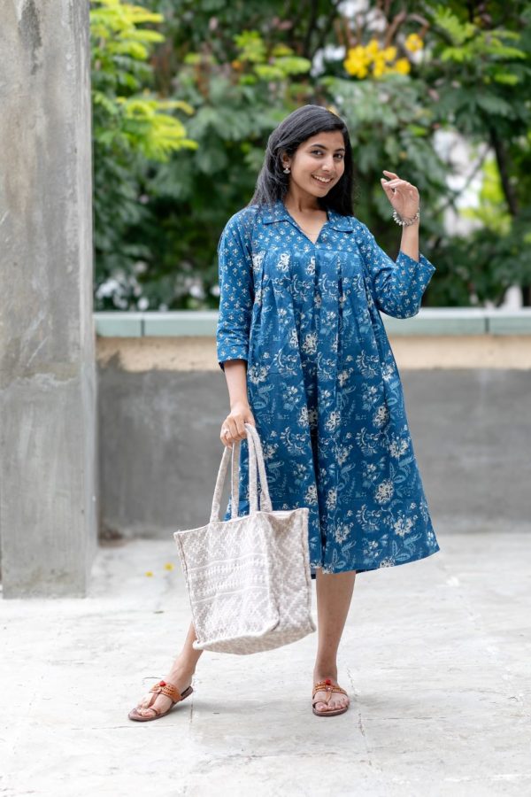 Amoda Dress - Indigo, M